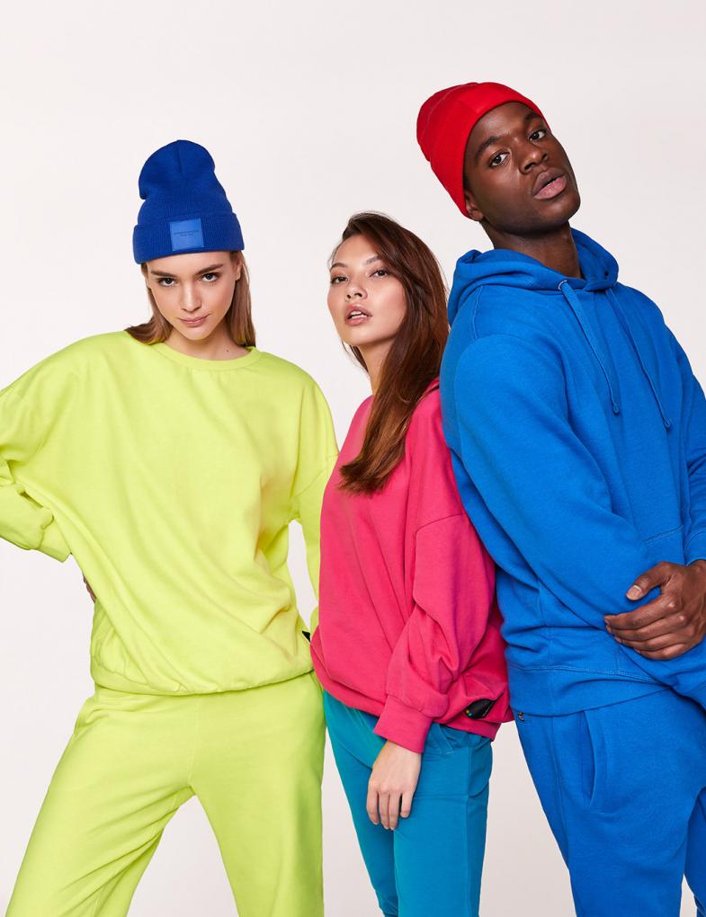 Жіночий світшот Colors вільного крою неоновий жовтий - Зображення 2