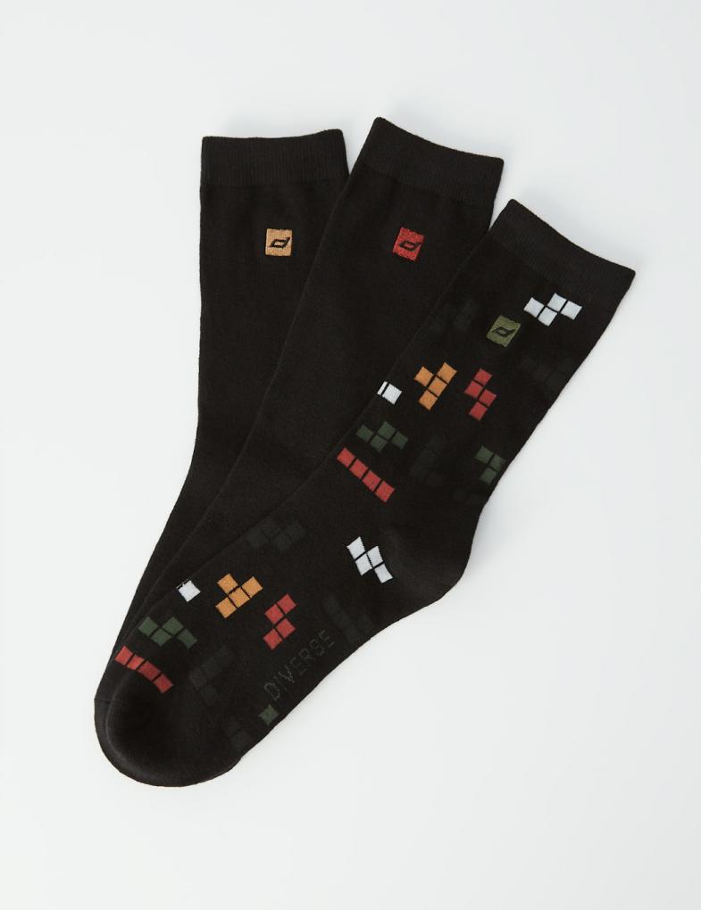 Мужские носки Tetris 3 пары черные
