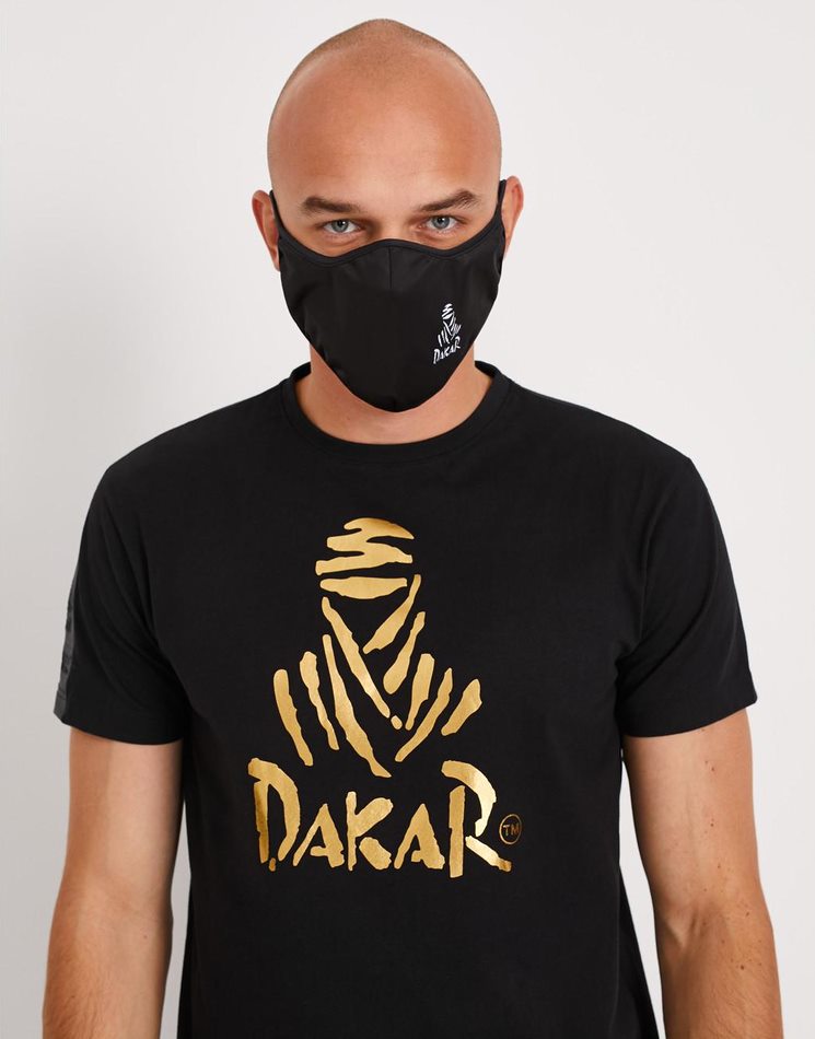 Мужская защитная маска с логотипом Dakar черная — изображение 3
