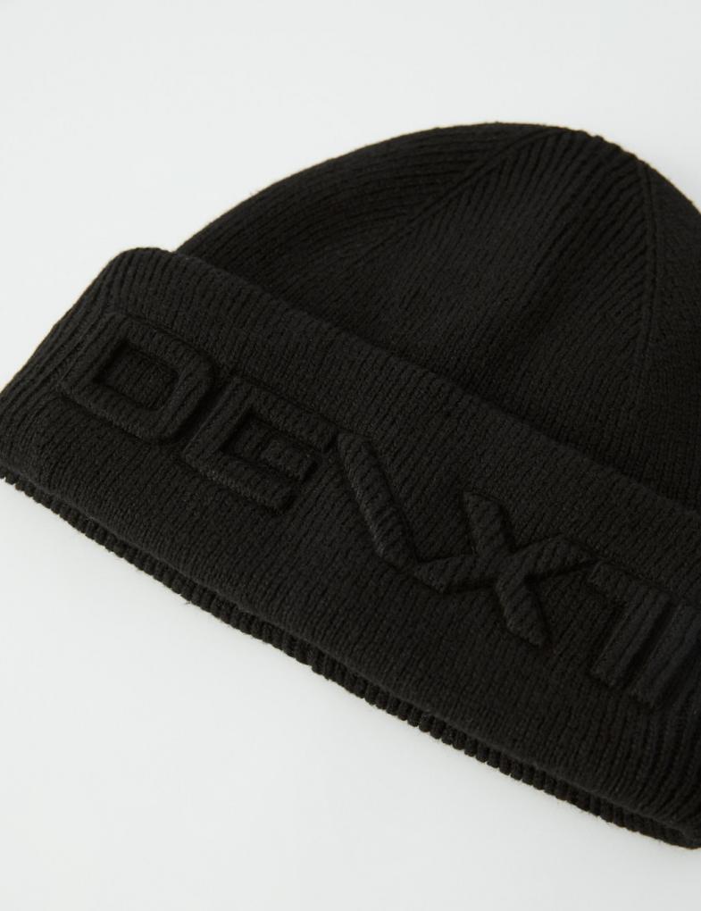 Мужская шапка DEXT спортивного стиля черная — изображение 4