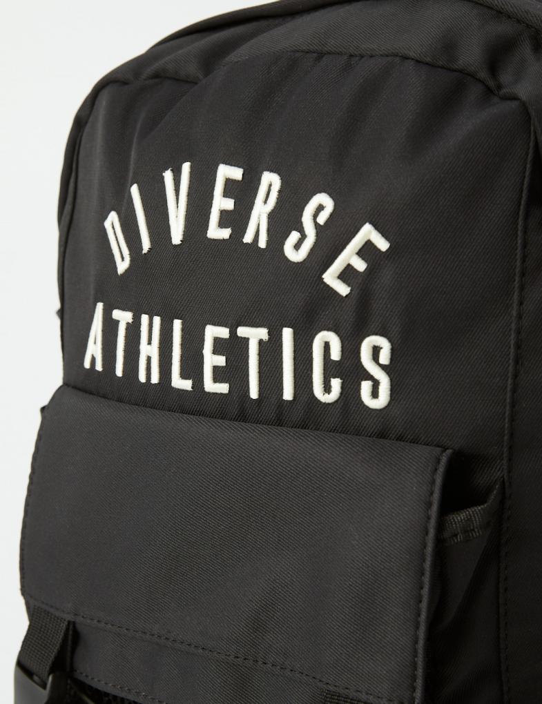 Чоловічий рюкзак спортивний з вишивкою Diverse Athletics чорний - Зображення 2