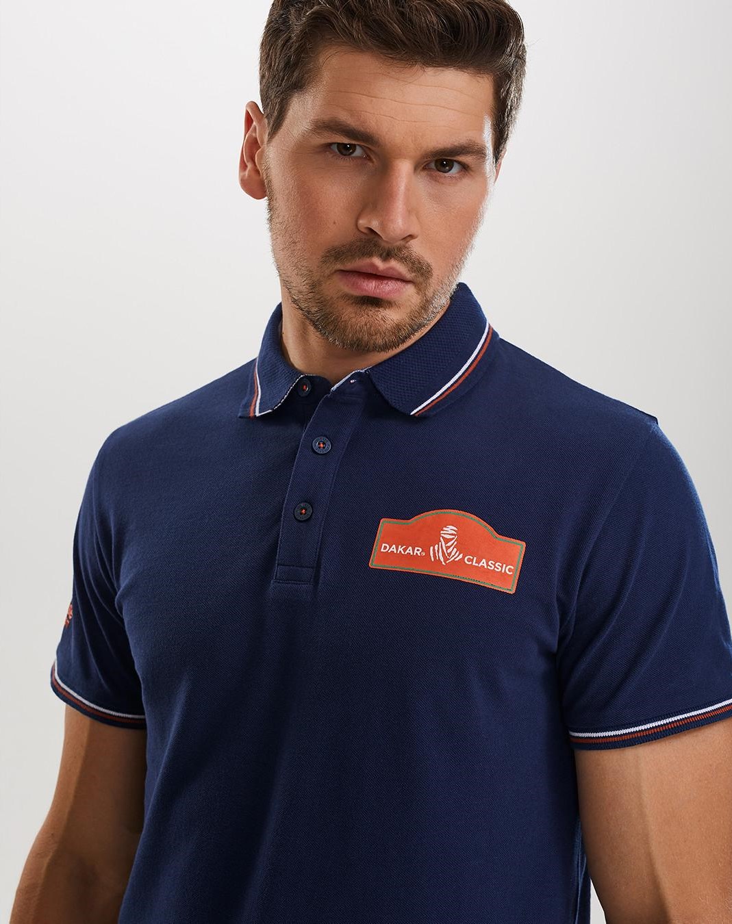 Чоловіча футболка поло Classic Dakar синя - Зображення 3