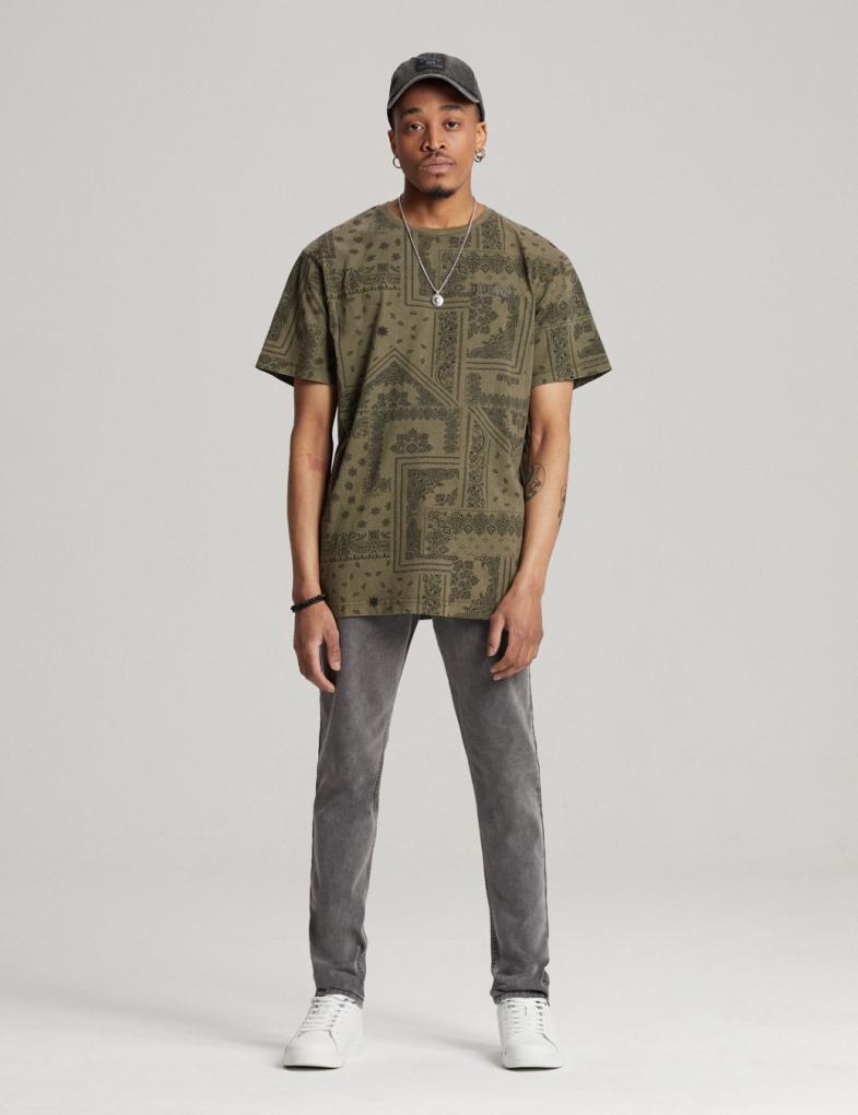 Мужские джинсы skinny fit коллекции CALI светло-серые