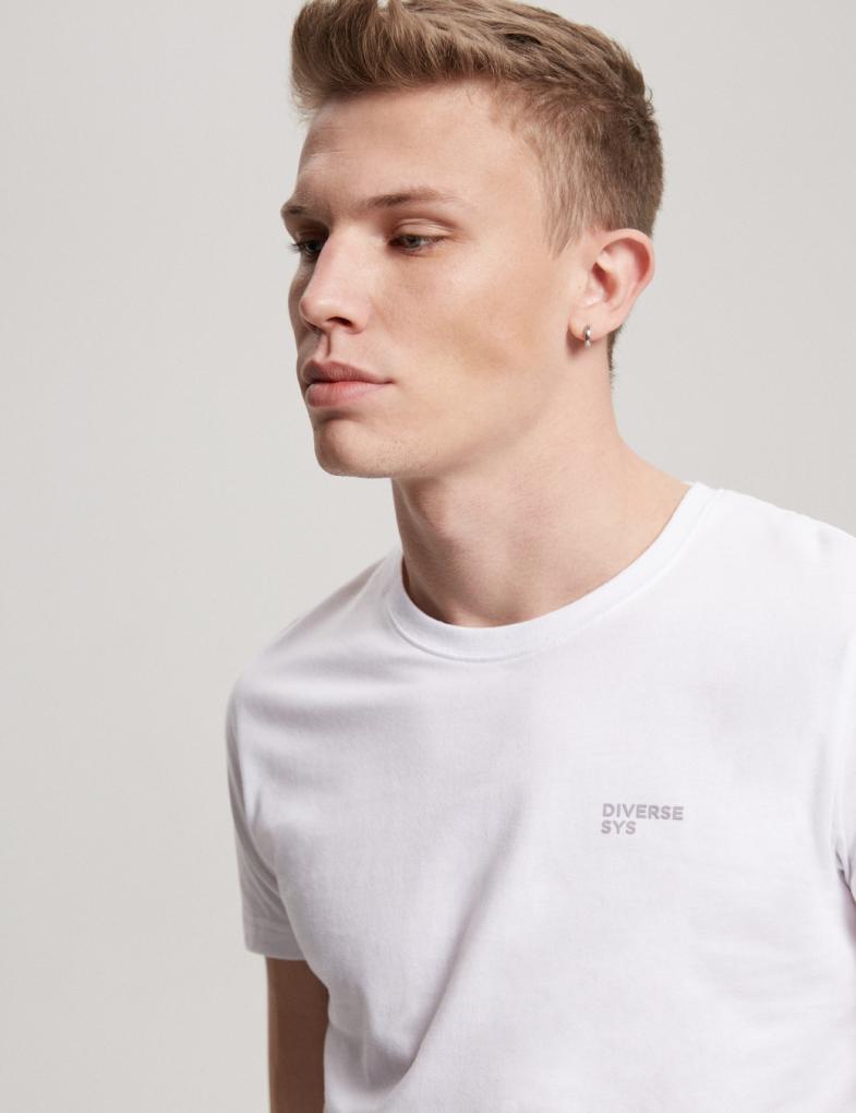 Мужская футболка slim fit коллекции Everbase белая — изображение 2