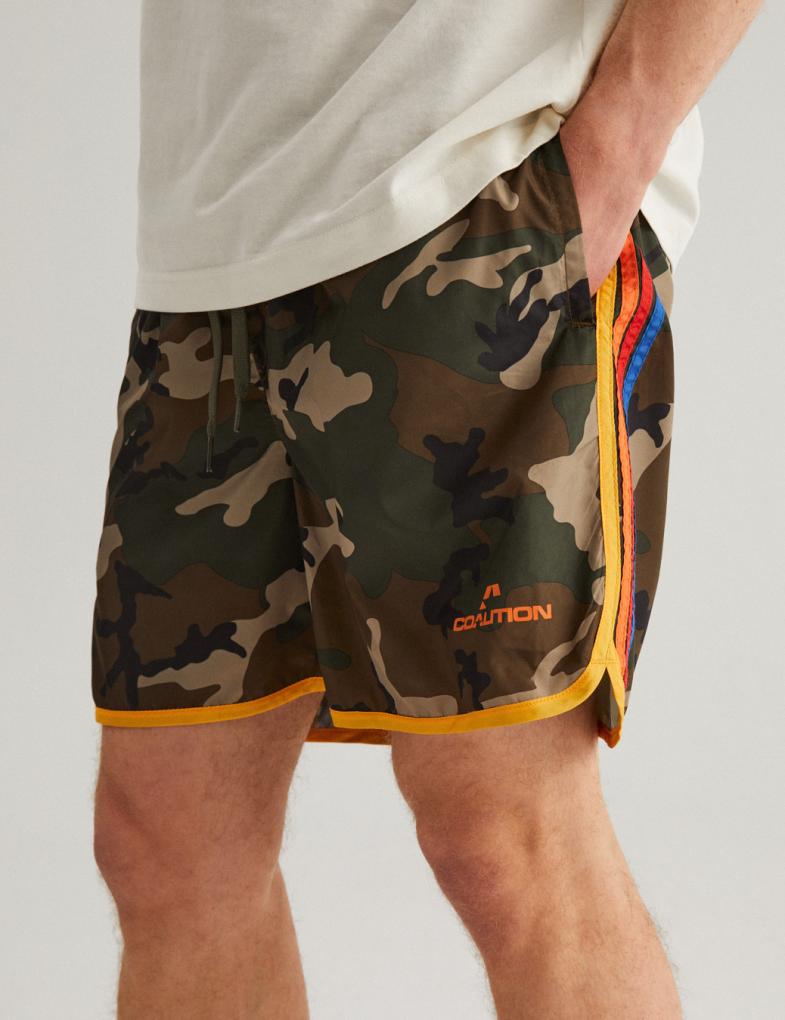 Чоловічі бордшорти з смужками ретро Coalition камуфляжні - Зображення 3