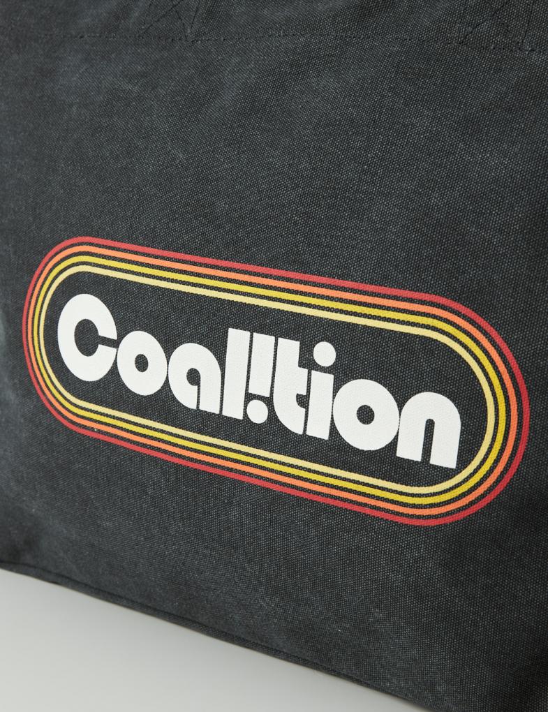Жіноча зручна сумка на плече з принтом Coalition графітова - Зображення 2