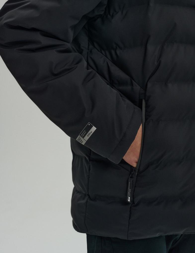Чоловіча осінньо-зимова куртка стьобана лінії Evolution чорна - Зображення 6
