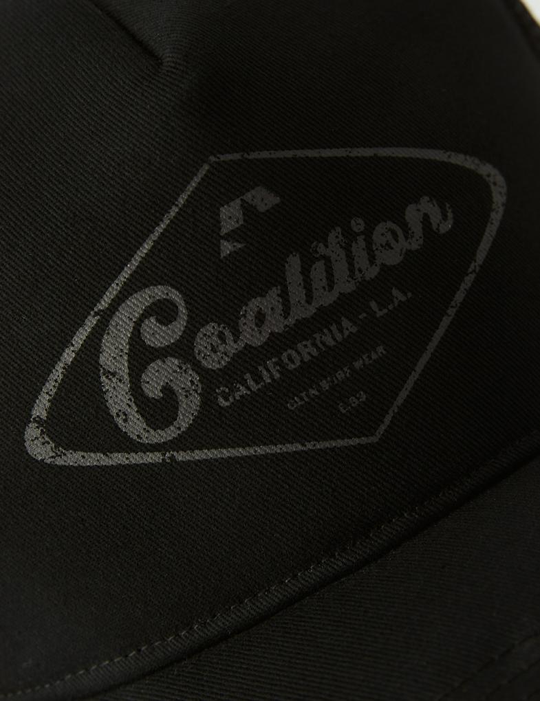 Мужская кепка типа trucker с принтом Coalition черная — изображение 3