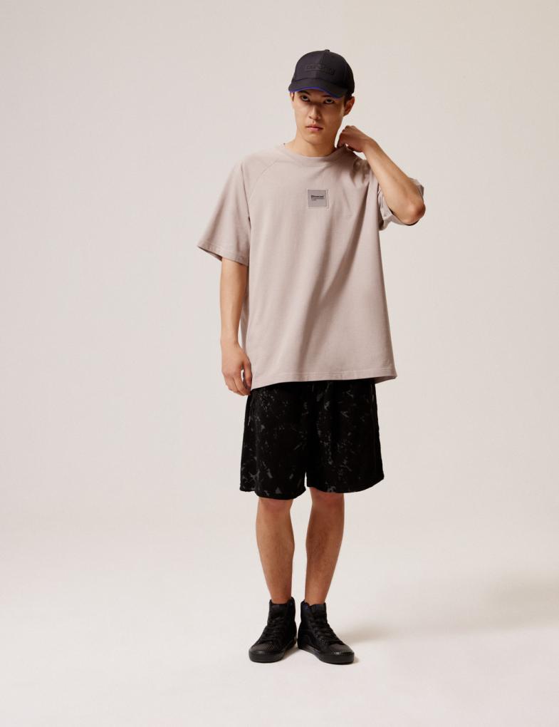 Чоловіча футболка oversize DEXT RAGS сіра - Зображення 4