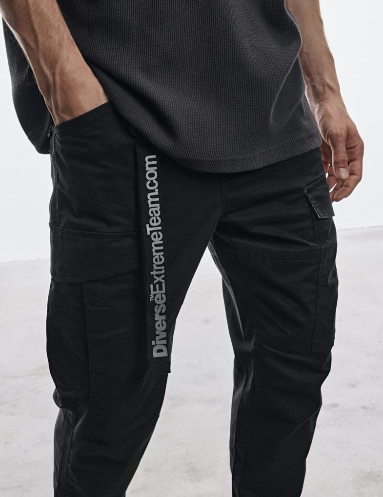 Чоловічі штани cargo fit лінійки DEXT чорні - Зображення 2