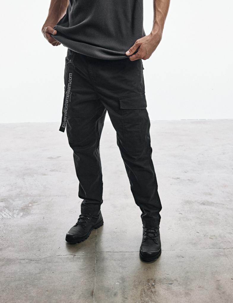 Чоловічі штани cargo fit лінійки DEXT чорні - Зображення 5