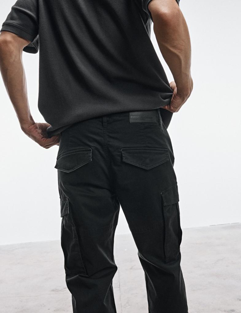 Чоловічі штани cargo fit лінійки DEXT чорні - Зображення 4