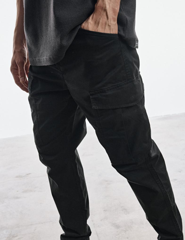 Чоловічі штани cargo fit лінійки DEXT чорні - Зображення 3