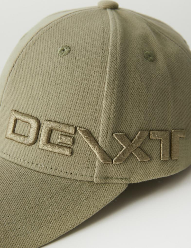 Мужская хлопковая кепка с вышивкой DEXT светлая хаки — изображение 3