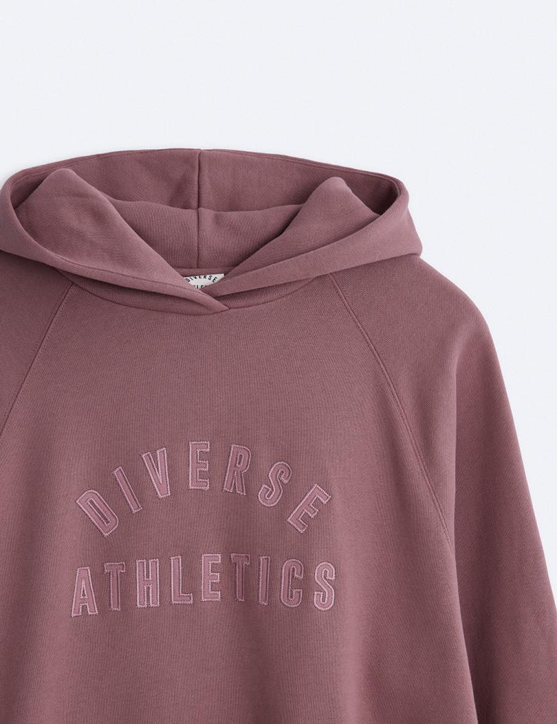Женский худи с капюшоном и нашивкой Diverse Athletics вересковый — изображение 8