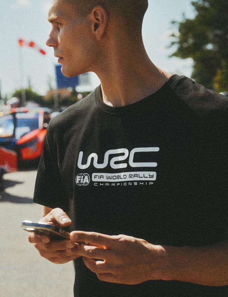 Чоловіча футболка з принтом World Rally Championship чорна - Зображення 2
