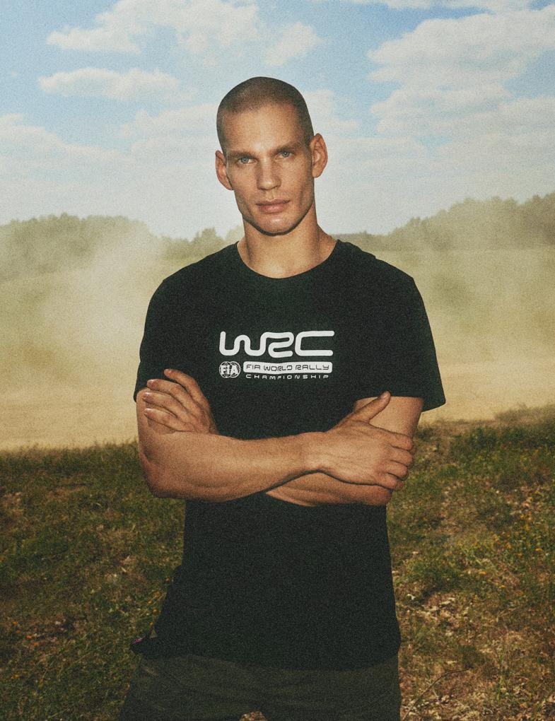 Чоловіча футболка з принтом World Rally Championship чорна