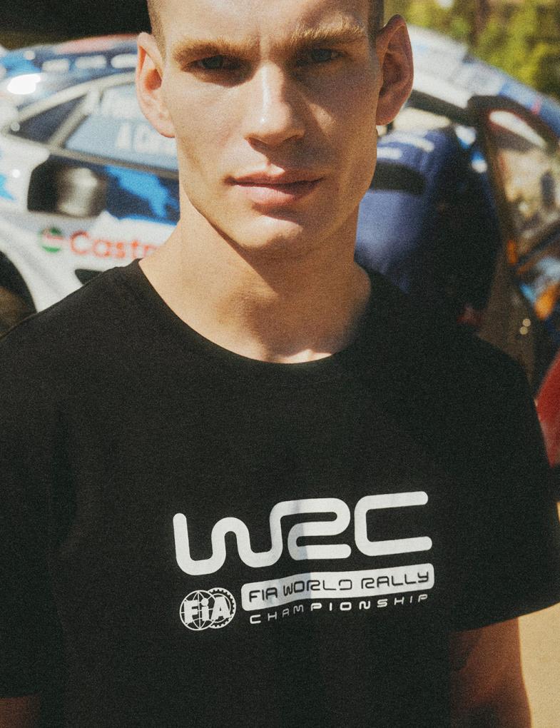 Чоловіча футболка з принтом World Rally Championship чорна - Зображення 3