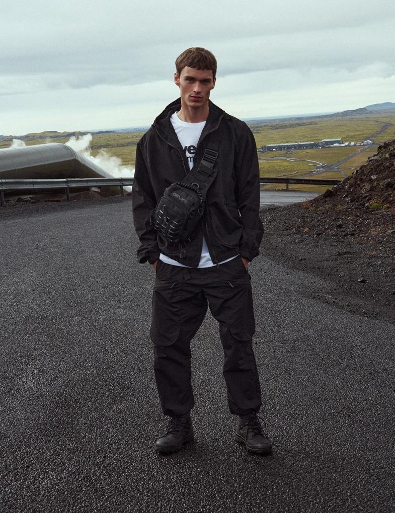 Чоловічі нейлонові штани DEXT EGEN jogger fit чорні