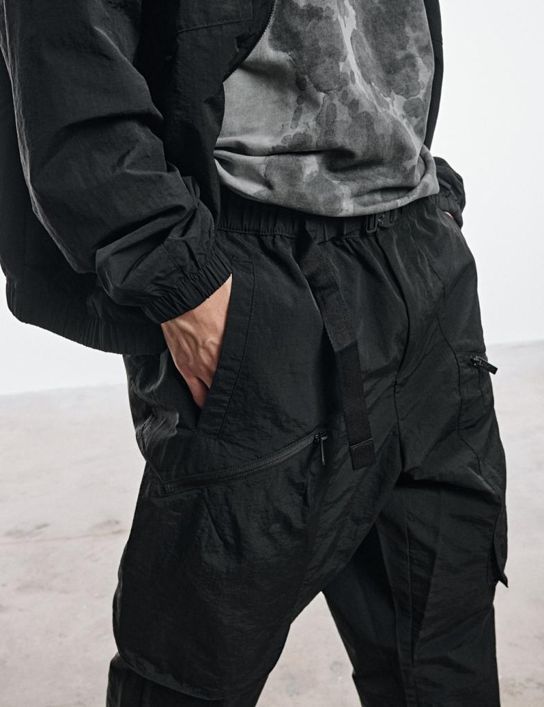 Чоловічі нейлонові штани DEXT EGEN jogger fit чорні - Зображення 6