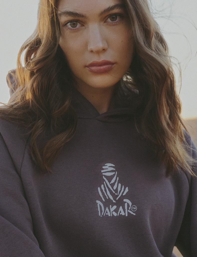 Женский худи DAKAR SAN с капюшоном графитовый — изображение 3