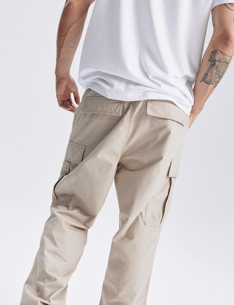 Чоловічі штани BJORN Cargo fit бежеві - Зображення 6
