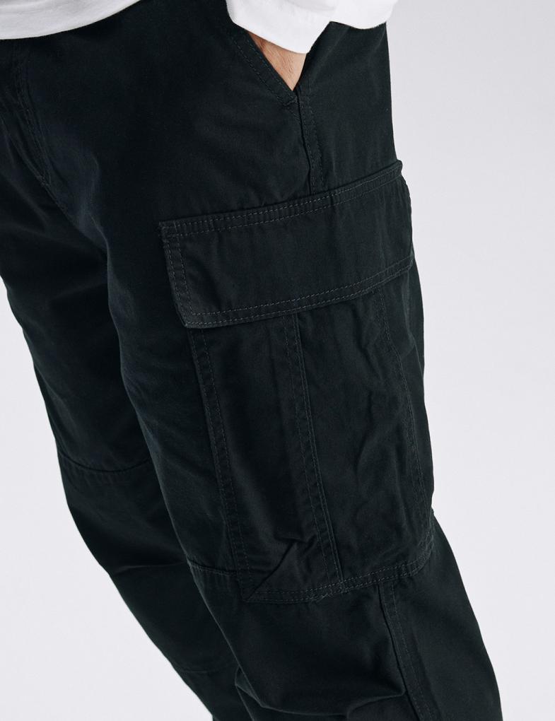 Мужские брюки BJORN Cargo fit черные — изображение 4