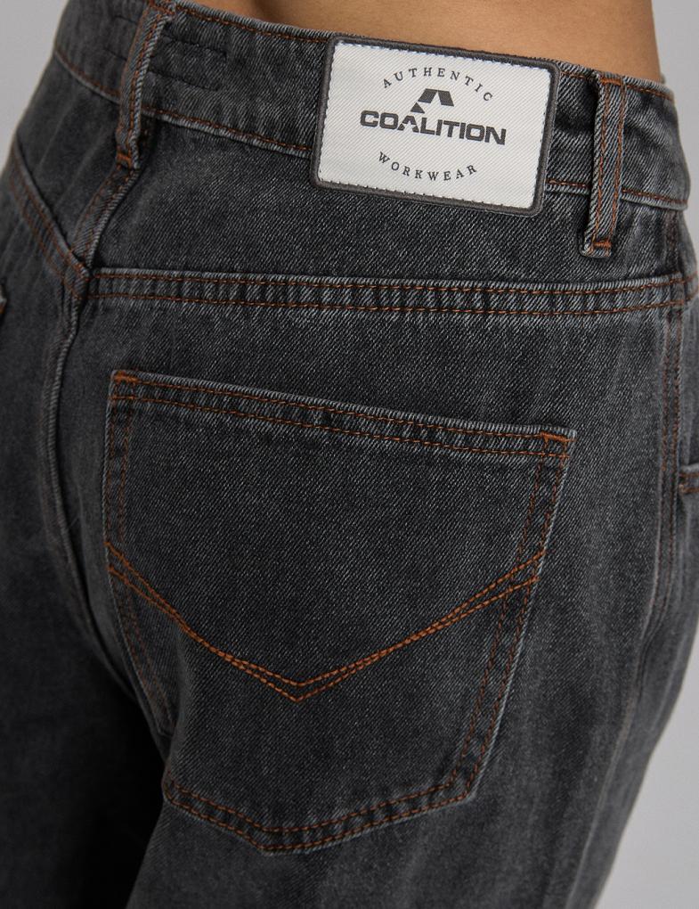 Женские джинсы CLTN FITI carrot с кокеткой графитовые — изображение 6