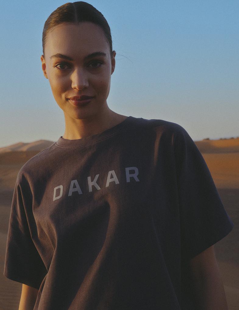Жіноча футболка Dakar DES оверсайз з рукавом 3/4 графітова - Зображення 2