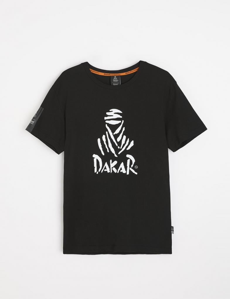 Мужская футболка Dakar DES LOGO черная — изображение 2
