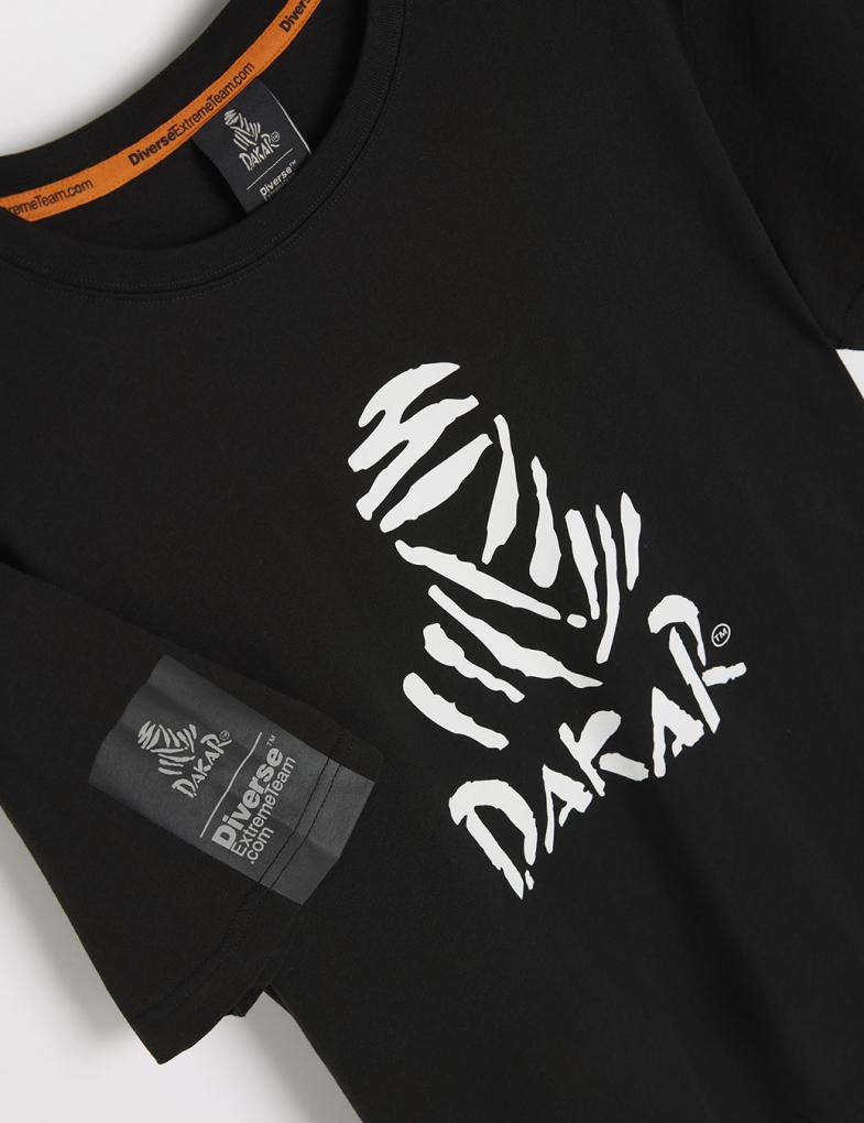 Мужская футболка Dakar DES LOGO черная — изображение 5