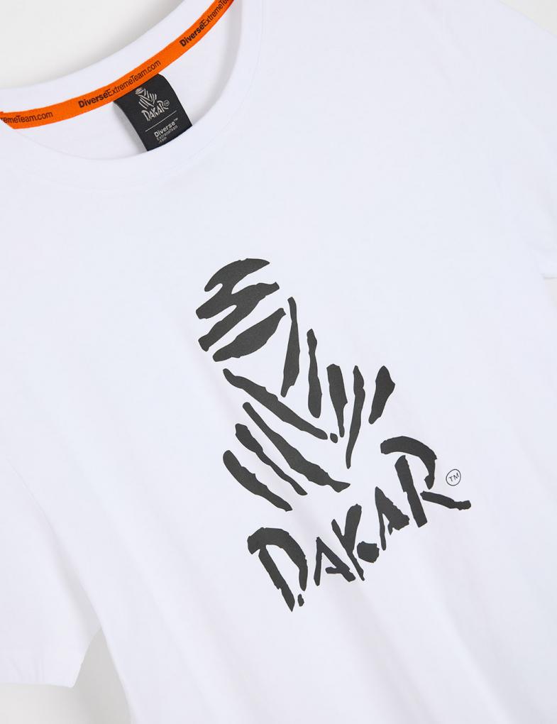 Чоловіча футболка Dakar DES LOGO біла - Зображення 5
