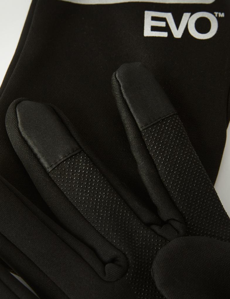 Мужские спортивные перчатки EVO GRAB с сенсорной технологией серо-черные — изображение 4