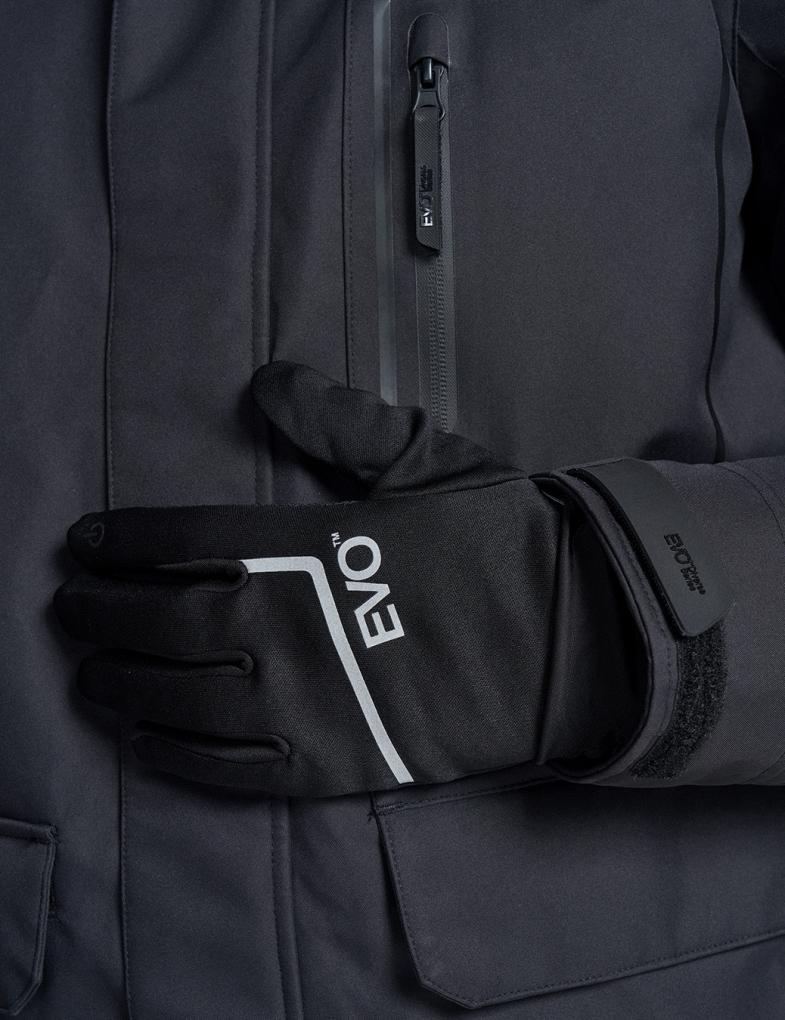 Чоловічі спортивні рукавички EVO GRAB з сенсорною технологією чорні - Зображення 2
