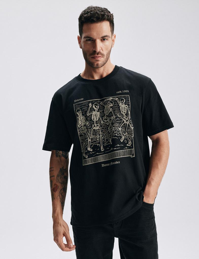 Мужская футболка MACABRE Comfort fit черная — изображение 2
