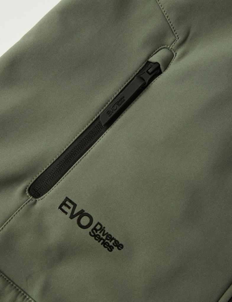 Чоловіча куртка софтшел EVO SOFT 0524 ST з лінії EVOLUTION хакі - Зображення 16