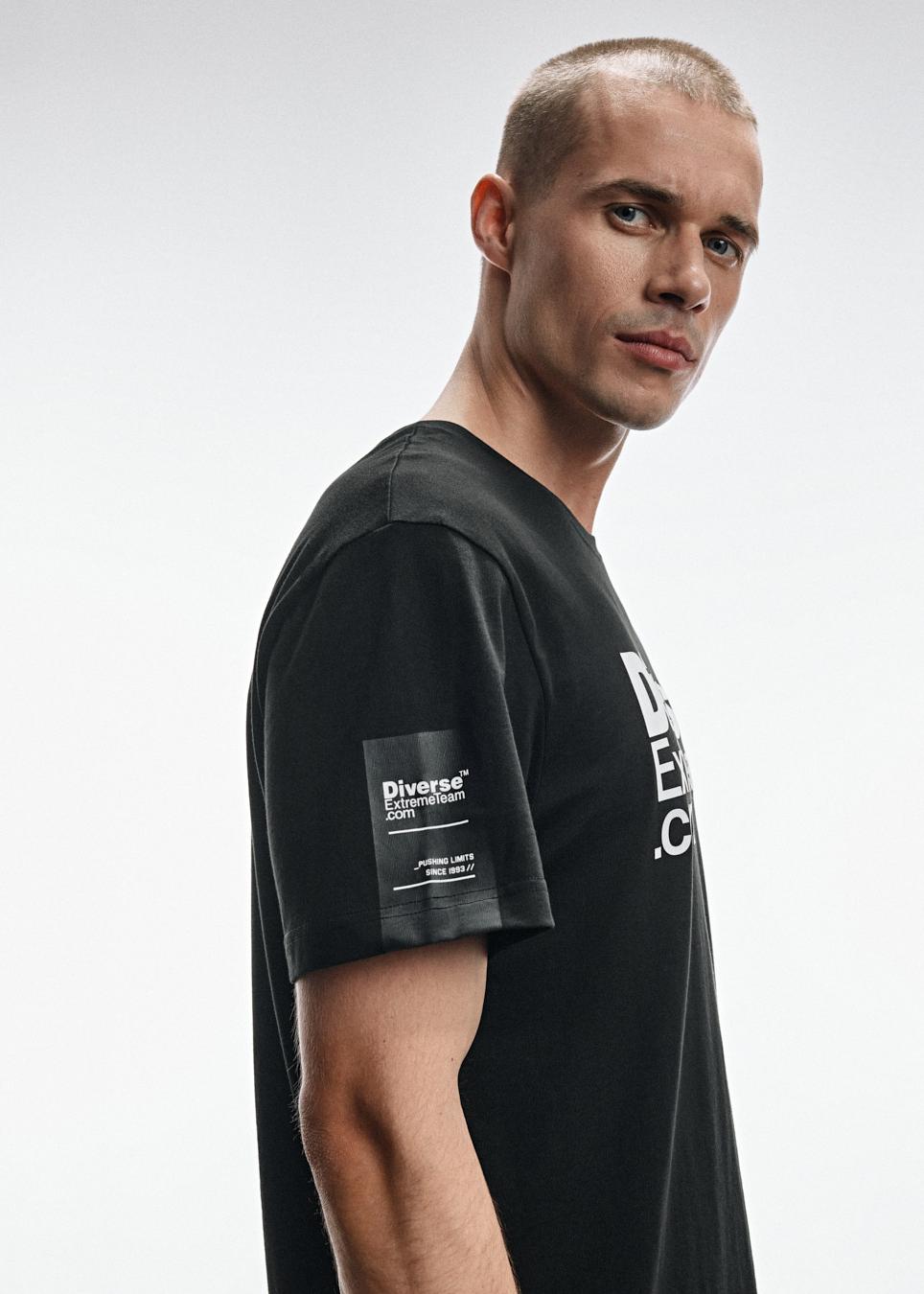 Футболка чоловіча DEXT LOGO 245 regular fit чорна - Зображення 2