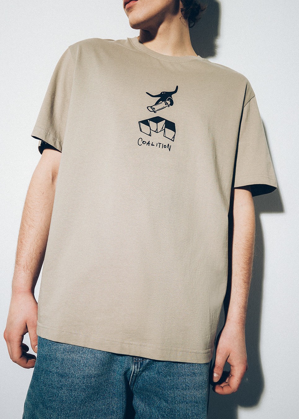 Футболка чоловіча Coalition T SK8 02 кам'яно-сіра - Зображення 2