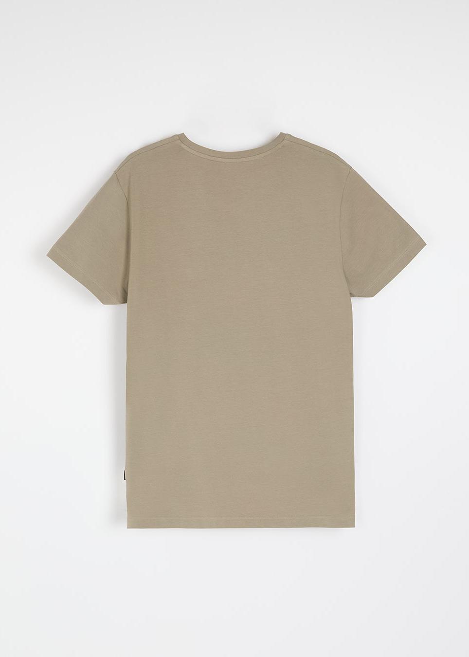 Футболка чоловіча V NECK 252 з V-подібним вирізом хакі - Зображення 3