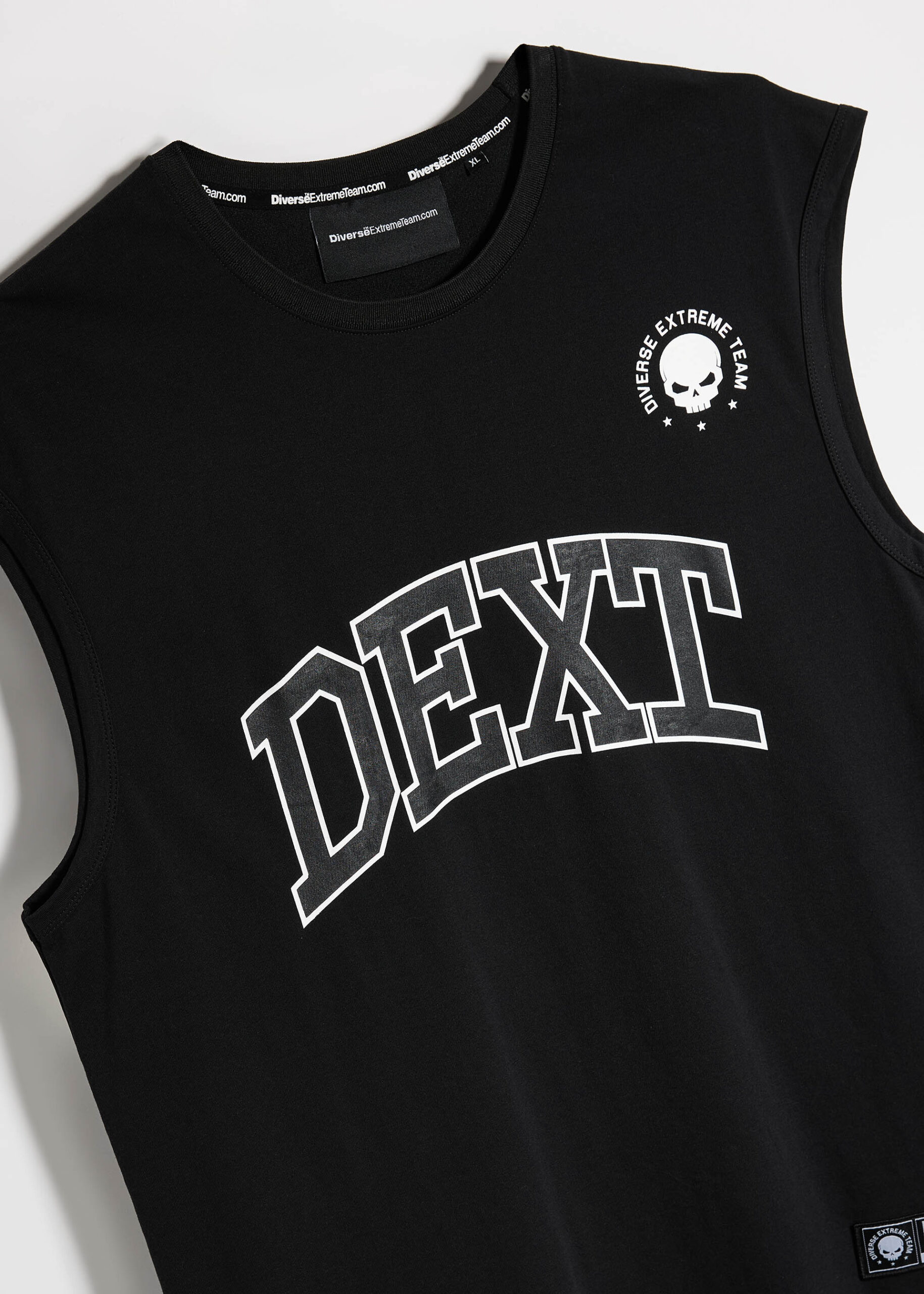 Футболка мужская DEXT BX SL1 без рукавов с принтом черная — изображение 7