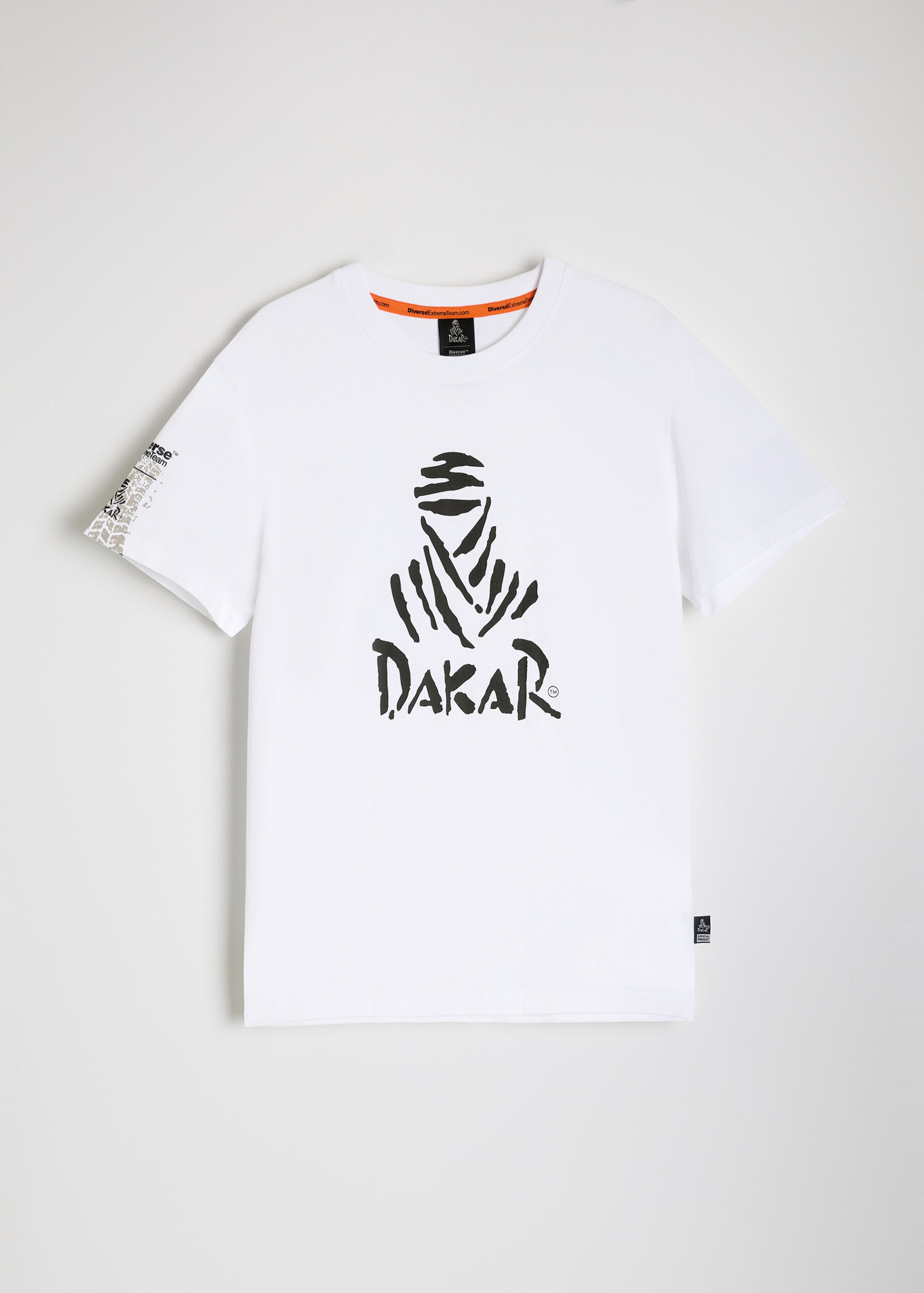 Футболка мужская Dakar DES LOGO25 с принтом белая — изображение 6