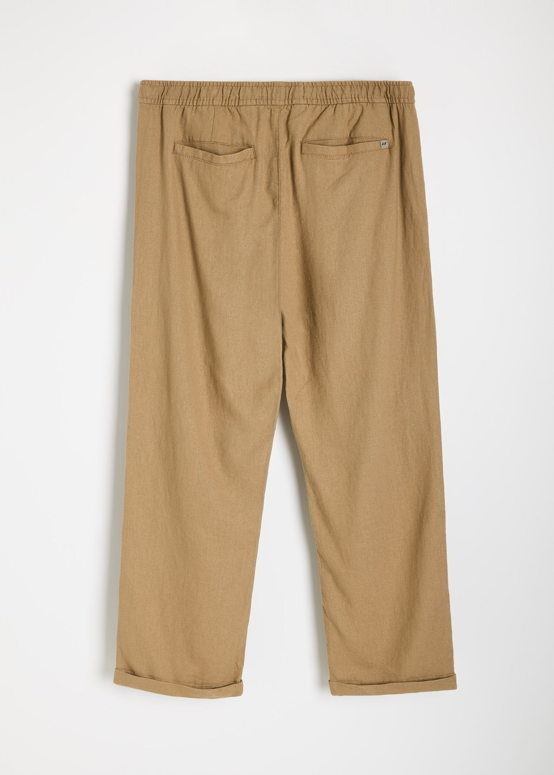 Брюки чоловічі TORC jogger fit з лляною сумішшю темно-бежеві - Зображення 4