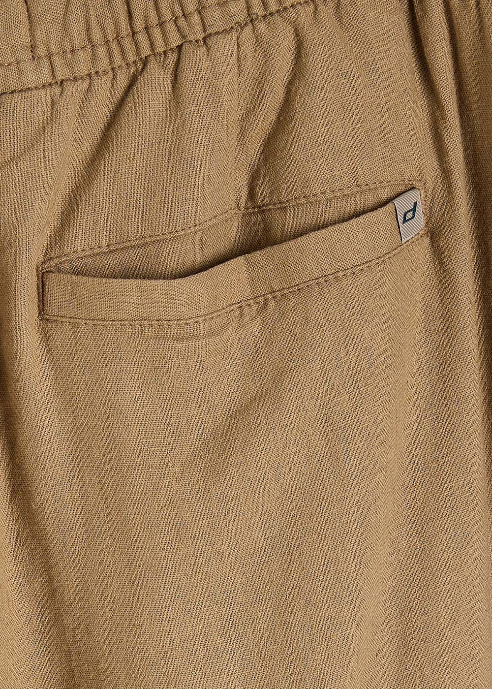 Брюки чоловічі TORC jogger fit з лляною сумішшю темно-бежеві - Зображення 5