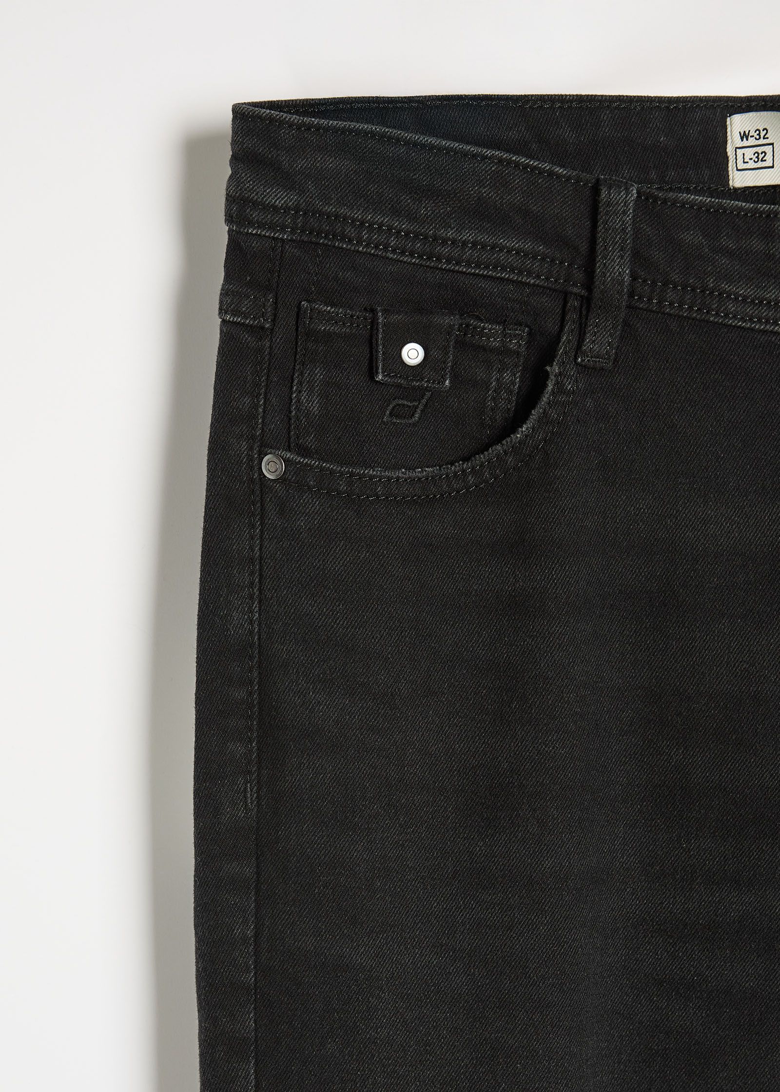 Джинсы мужские BENNET 254 slim fit черные — изображение 6