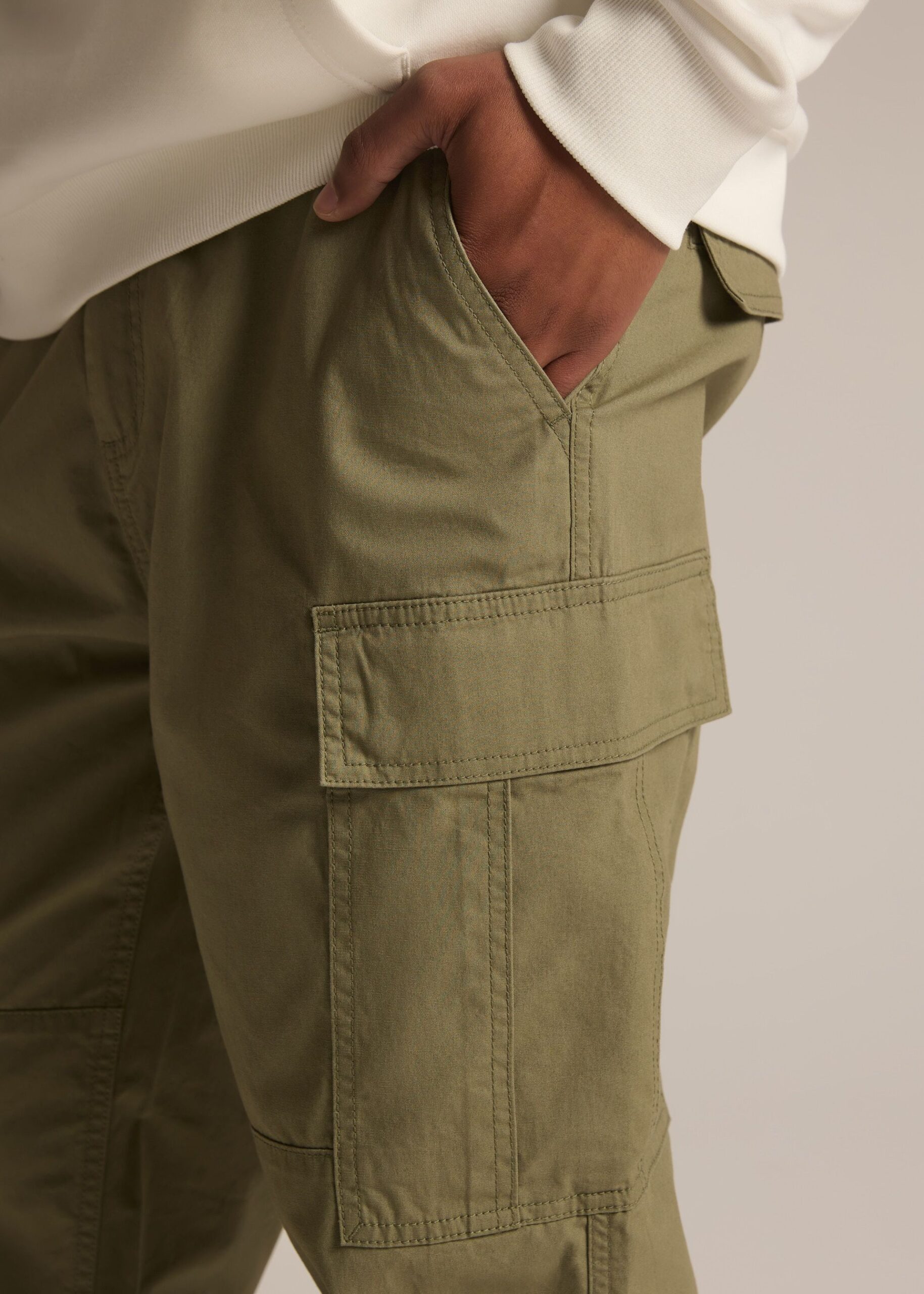 Брюки чоловічі BJORN 254 cargo fit хакі - Зображення 5