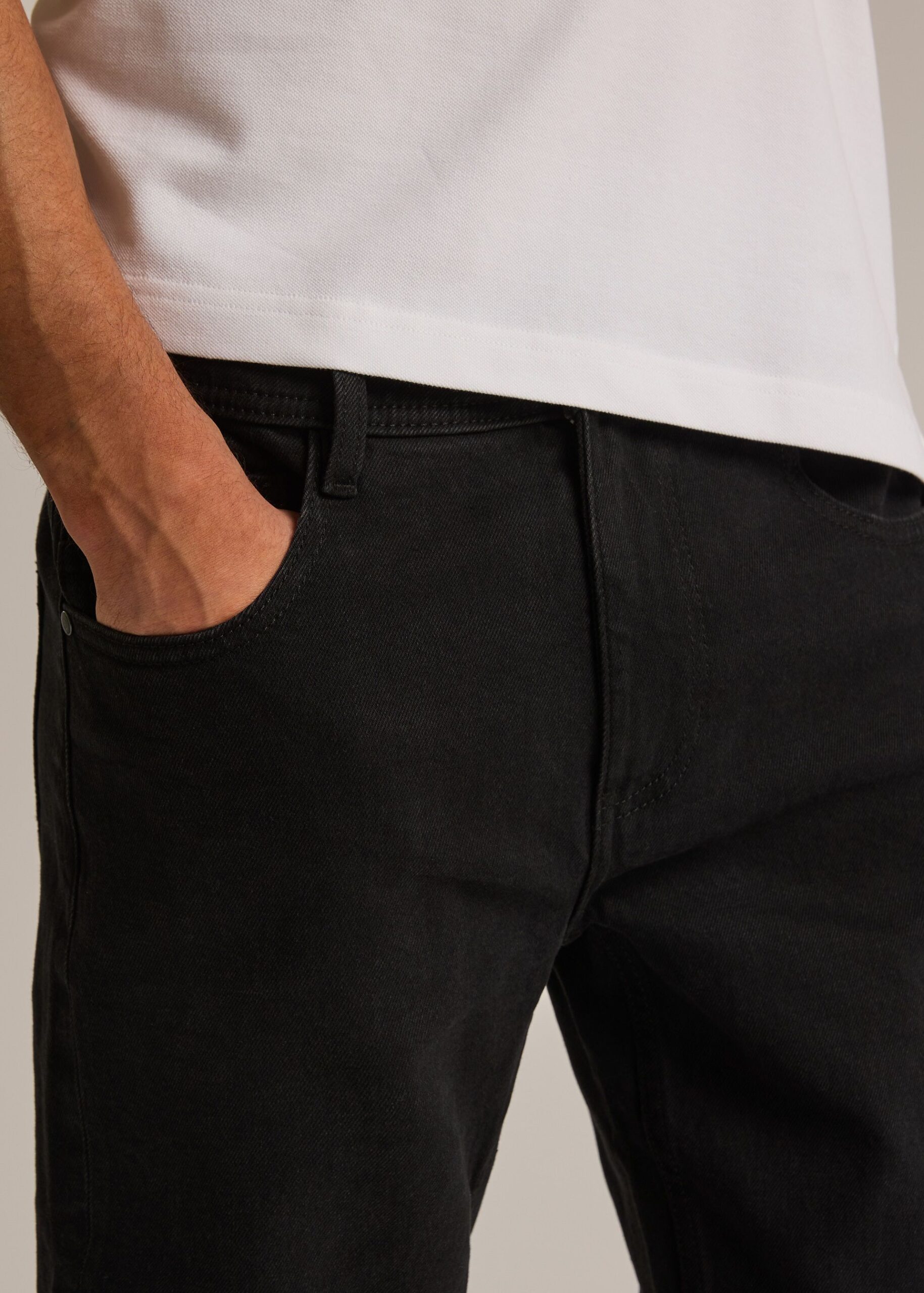 Джинсы мужские BLACKHART 254 skinny fit черные — изображение 3