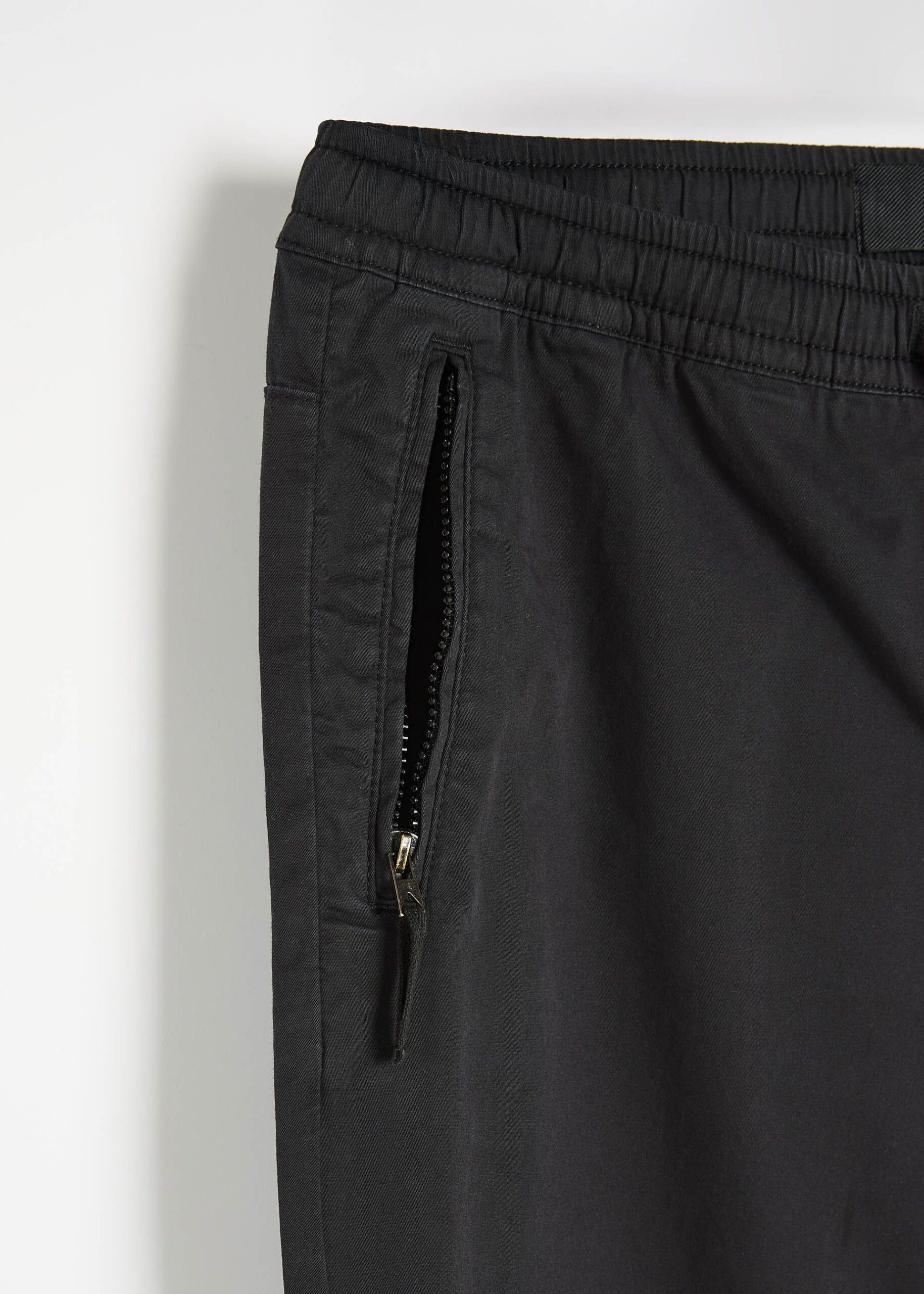 Брюки чоловічі JOG ZIP 254 класичні jogger fit чорні - Зображення 7