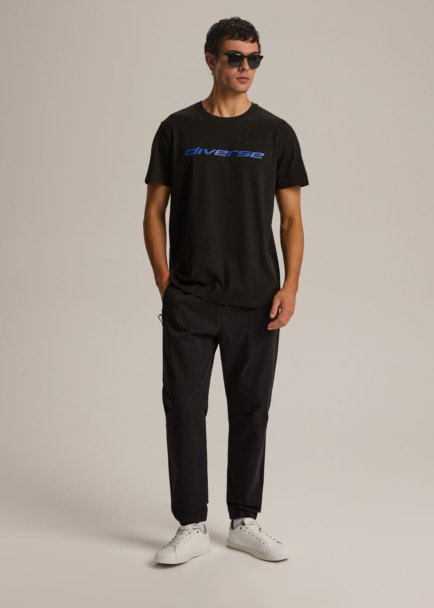 Брюки чоловічі JOG ZIP 254 класичні jogger fit чорні - Зображення 4