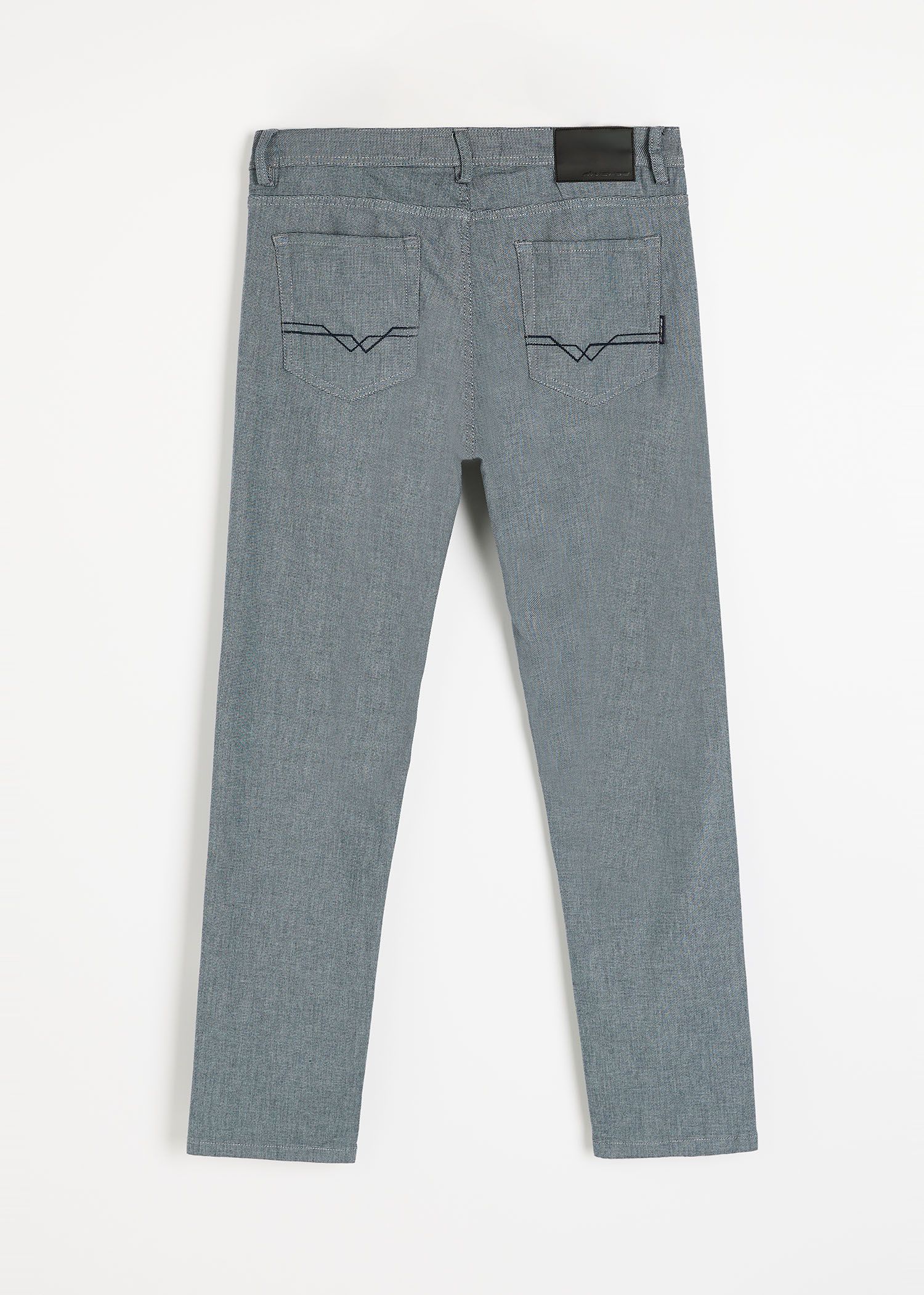 Брюки мужские KAIS P 254 slim fit голубой меланж — изображение 8
