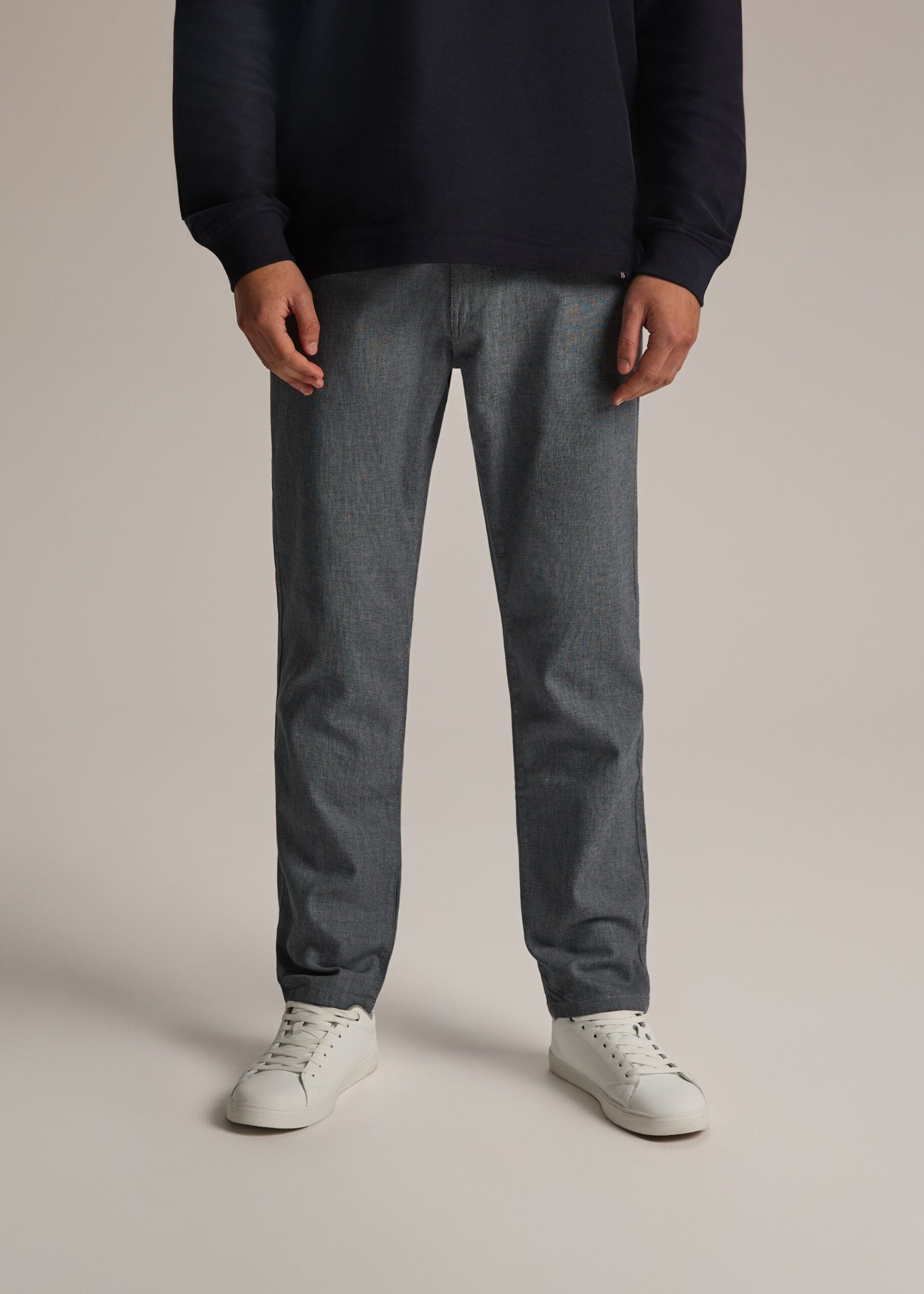Брюки мужские KAIS P 254 slim fit голубой меланж — изображение 2
